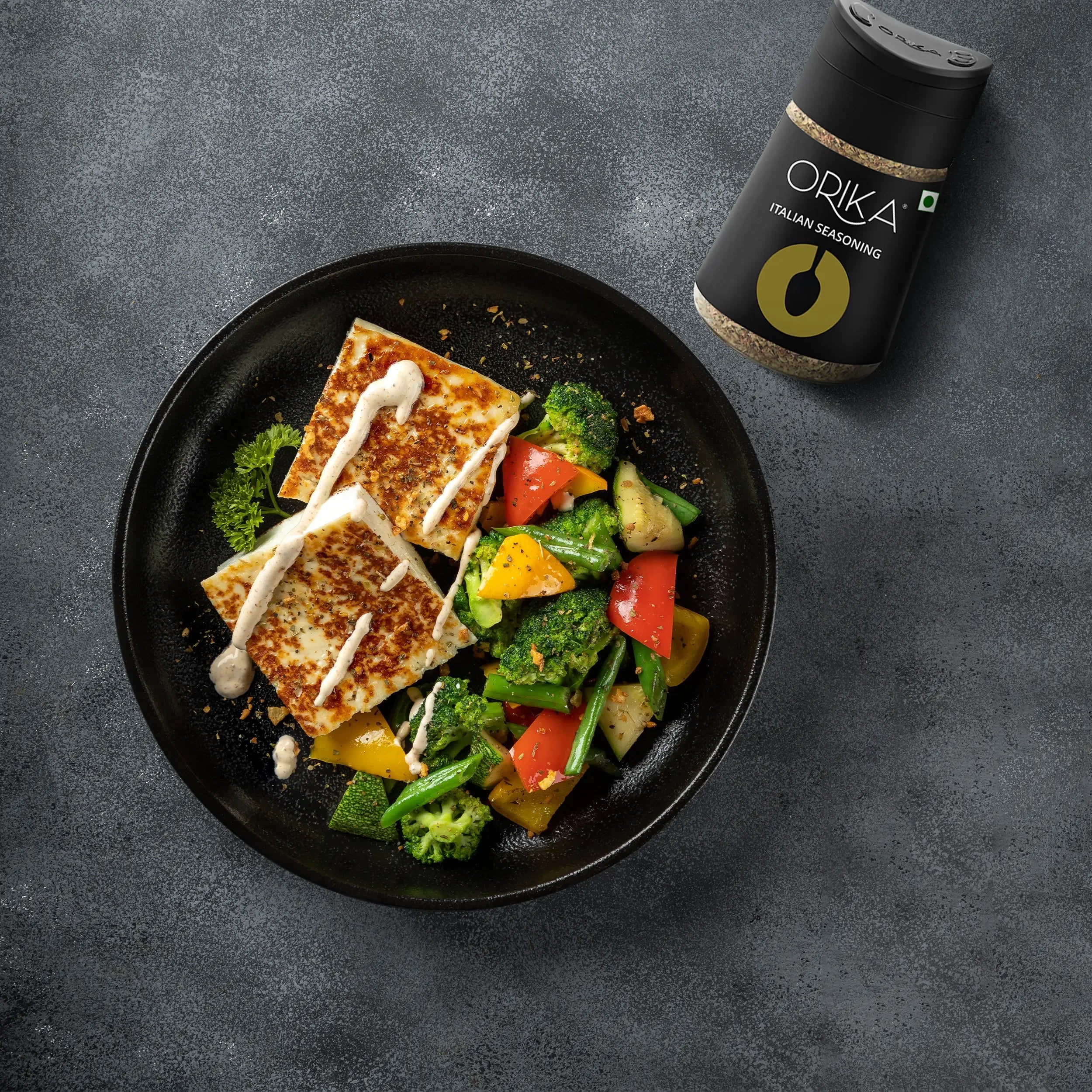 Orika Italian Table Combo (2 Italian Seasoning (75 g/each) & 1 Red Chilli Flakes (50 g)) - Orika Spices India